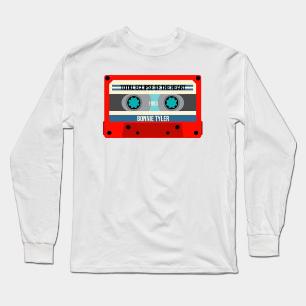 Bonnie Tyler Classic Cassette Long Sleeve T-Shirt by PowelCastStudio